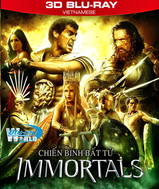 Z059. Immortals  - CHIẾN BINH BẤT TỬ 3D 50G (DTS-HD 5.1) 